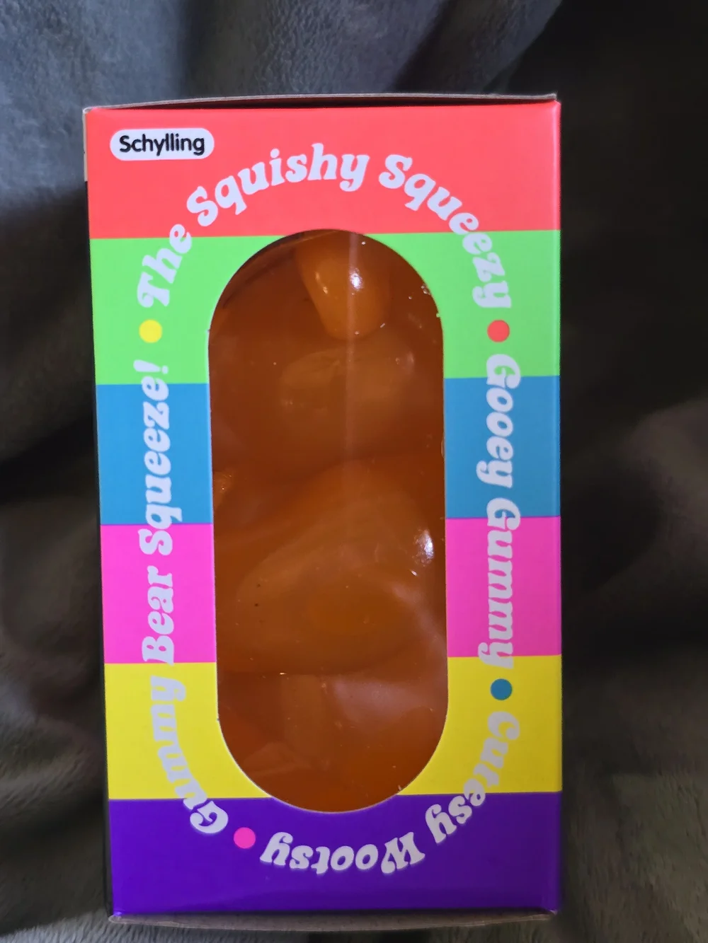 Nee Doh Gummy Bear Kids Squish Toy - Orange